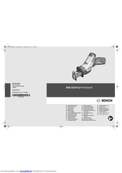 Bosch GSA 10,8 V-LI Professional Originalbetriebsanleitung