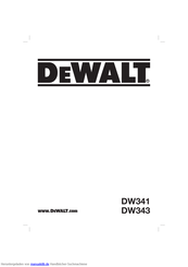 DeWalt DW341 Handbuch