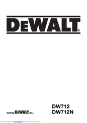 DeWalt DW712 Handbuch