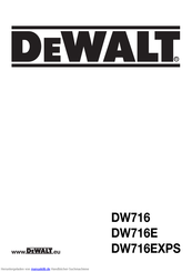 DeWalt DW716EXPS Handbuch