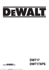 DeWalt DW717XPS Handbuch