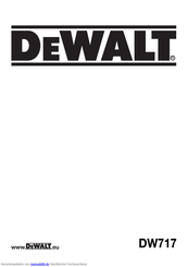 DeWalt DW717 Handbuch