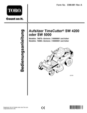 Toro TimeCutter SW 5000 Bedienungsanleitung