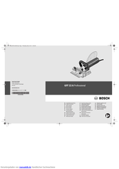 Bosch GFF 22 A Professional Originalbetriebsanleitung