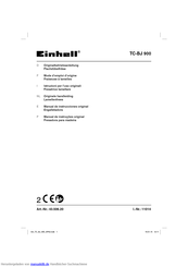 Einhell TC-BJ 900 Originalbetriebsanleitung