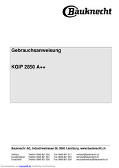 Bauknecht KGIP 2850 A++ Gebrauchsanweisung