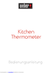 Weber Kitchen thermometer Bedienungsanleitung