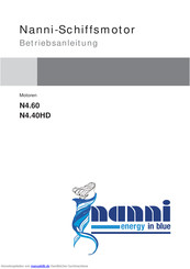 Nanni N4.60, N4.40 HD Betriebsanleitung