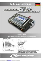 Cs-Electronic X2 charger Bedienungsanleitung