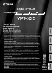 Yamaha YPT-320 Bedienungsanleitung