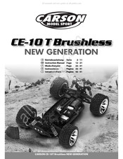 Carson CE-10T Brushless NEW GENERATION Betriebsanleitung