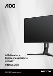 AOC U28G2XU/BK Bedienungsanleitung