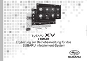 Subaru XV e-BOXER Ergänzung Zu Betriebsanleitung