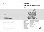 Bosch Heavy Duty GCM 305-216 D Professional Originalbetriebsanleitung