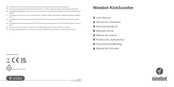 Ninebot KickScooter Benutzerhandbuch