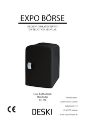 EXPO BORSE DESKI Bedienungsanleitung