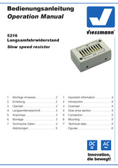 Viessmann 5216 Bedienungsanleitung