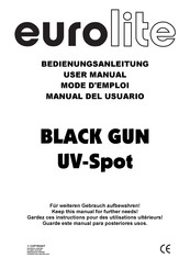 EuroLite BLACK GUN Bedienungsanleitung