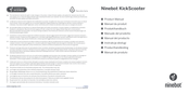 Ninebot KickScooter E2 Produkthandbuch