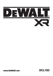 DeWalt XR DCL183 Übersetzung Der Originalanleitung