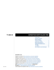 Timex EXPEDITION NORTH SLACK TIDE Benutzerhandbuch