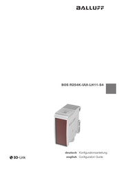 Balluff BOS R254K-UUI-LH11-S4 Konfigurationsanleitung