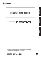 Yamaha PSR-I300 Benutzerhandbuch