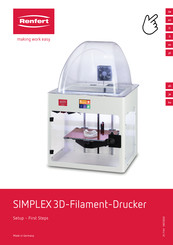 Renfert SIMPLEX 3D Bedienungsanleitung