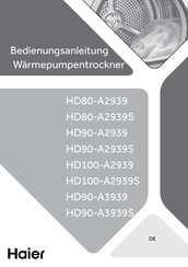 Haier HD100-A2939S Bedienungsanleitung