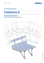 Doka Faltbuhne K Anwenderinformation Aufbau- Und Verwendungsanleitung
