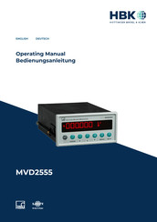 HBK HBM MVD2555 Bedienungsanleitung