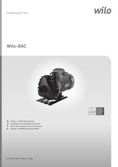 Wilo BAC Einbau- Und Betriebsanleitung