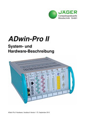 Jäger ADwin-Pro II System- Und Hardware-Beschreibung