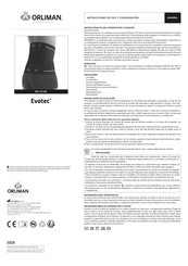 Orliman Evotec EV-301 Gebrauchsanleitung Und Pflege