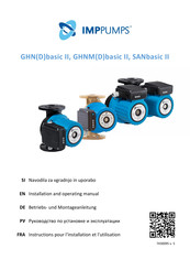 IMPPUMPS GHNDbasic II Betriebs- Und Montageanleitung