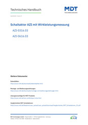 MDT Technologies AZI-0316.03 Technisches Handbuch