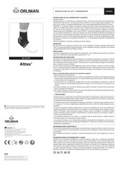 orliman Alttex EST-091 Gebrauchsanleitung Und Pflege