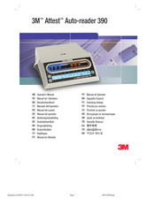 3M Attest Auto-reader 390 Benutzerhandbuch