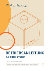 Mr Beam Air Filter System Betriebsanleitung
