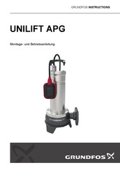 Grundfos UNILIFT APG-Serie Montage- Und Betriebsanleitung