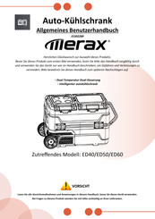Merax ED40 Allgemeines Benutzerhandbuch
