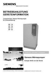 Siemens SIP 67 Betriebsanleitung