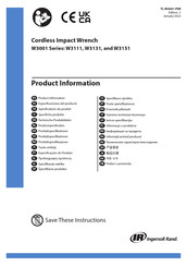 Ingersoll-Rand W3151 Technische Produktdaten