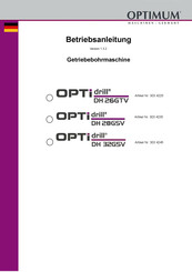 Optimum OPTIdrill DH26GTV Betriebsanleitung