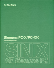 Siemens SINIX PC-X10 Betriebsanleitung