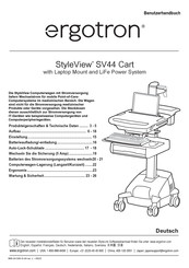Ergotron StyleView SV44 Cart Benutzerhandbuch