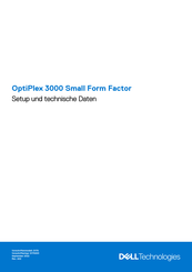 Dell OptiPlex 3000 Small Form Factor Einrichtung Und Technische Daten