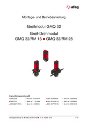 afag GMQ 32/P RM 25 Montage- Und Betriebsanleitung