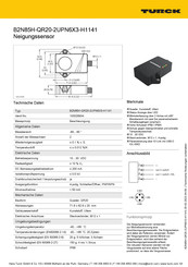 turck B2N85H-QR20-2UPN6X3-H1141 Betriebsanleitung