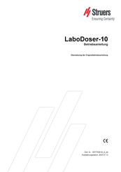 struers LaboDoser-10 Betriebsanleitung